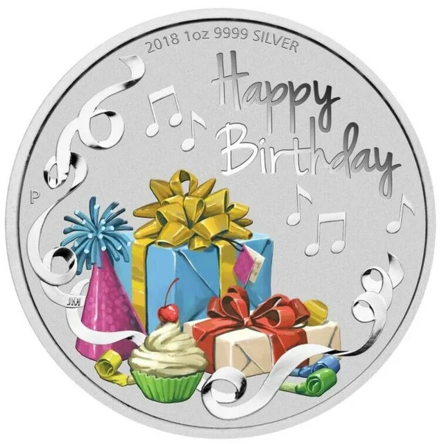 HAPPY BIRTHDAY 1OZ SILVER COIN-2017 thumbnail