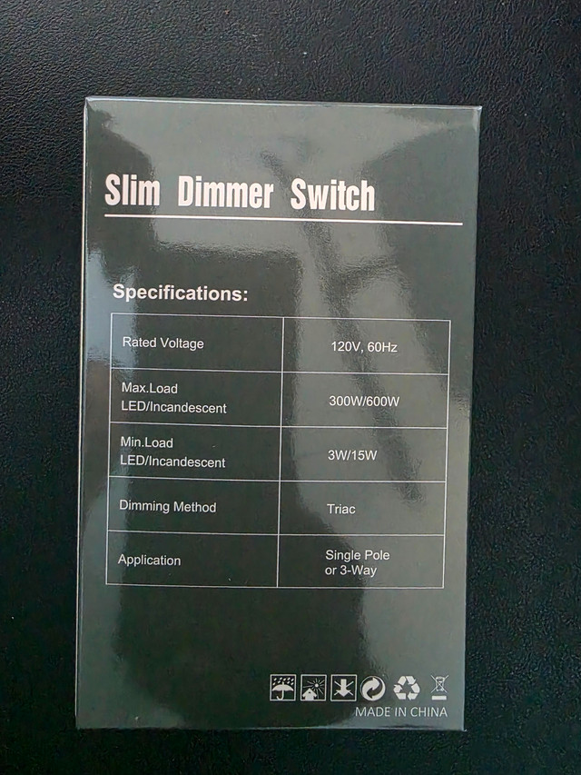 ELECTECK Ultra Slim Dimmer Light Switch - photo 4