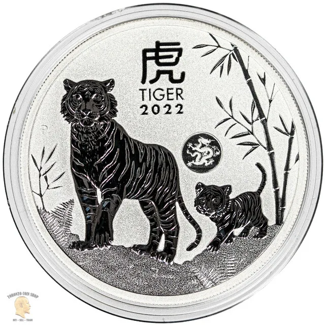 2022 Lunar Year of The Tiger 1oz Silver Coin thumbnail