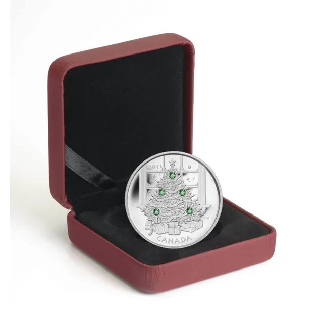 2011 Canadian $20 Christmas Tree Fine Silver 1oz thumbnail