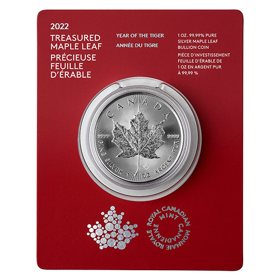 Treasured Silver Maple Leaf: Year of the Tiger 1 oz - photo 3