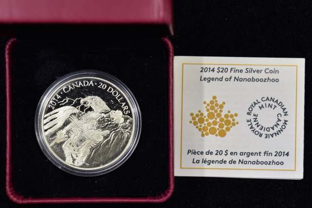 Nanaboozhoo and the Thunderbird's Nest - 1 oz Silver Coin - photo 2