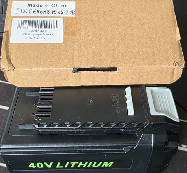 GreenWorks 29472 G-MAX 4 AH Li-Ion, 40V 4amp G-MAX Battery
