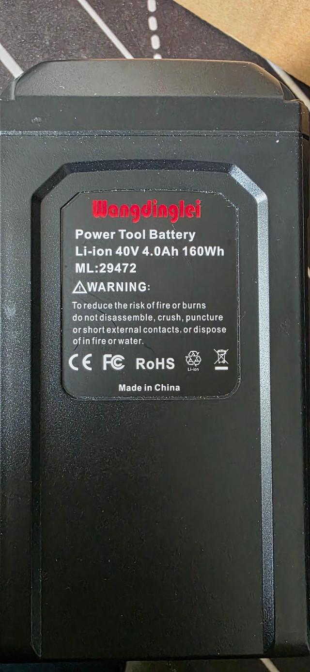 GreenWorks 29472 G-MAX 4 AH Li-Ion, 40V 4amp G-MAX Battery - photo 4