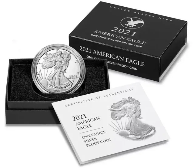 2021-W Silver American Eagle $1 Proof Coin thumbnail