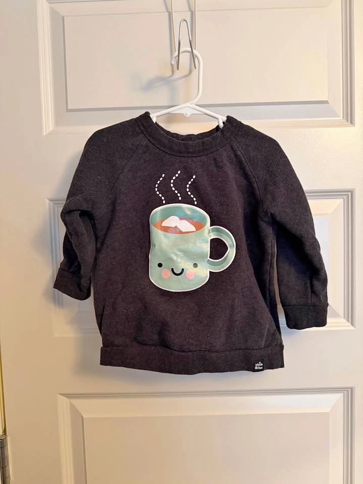 Whistle and Flute 5/6T Hot Chocolate Sweatshirt