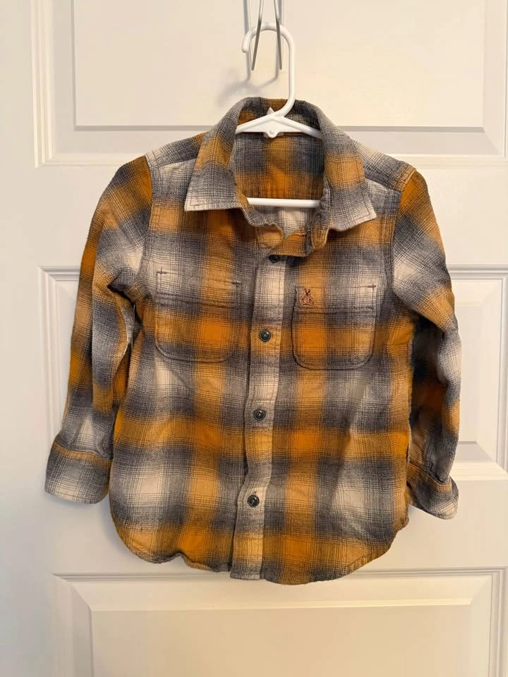 4T GAP Organic Cotton Flannel Shirt