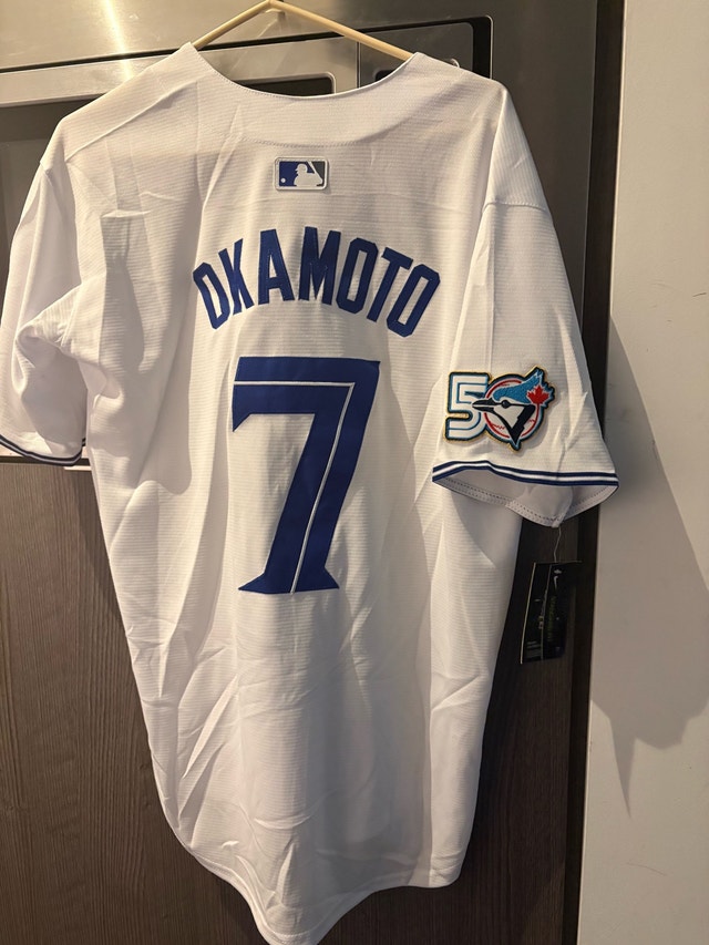 Nike Blue Jays Okamoto 50th Jersey - New w/ Tags