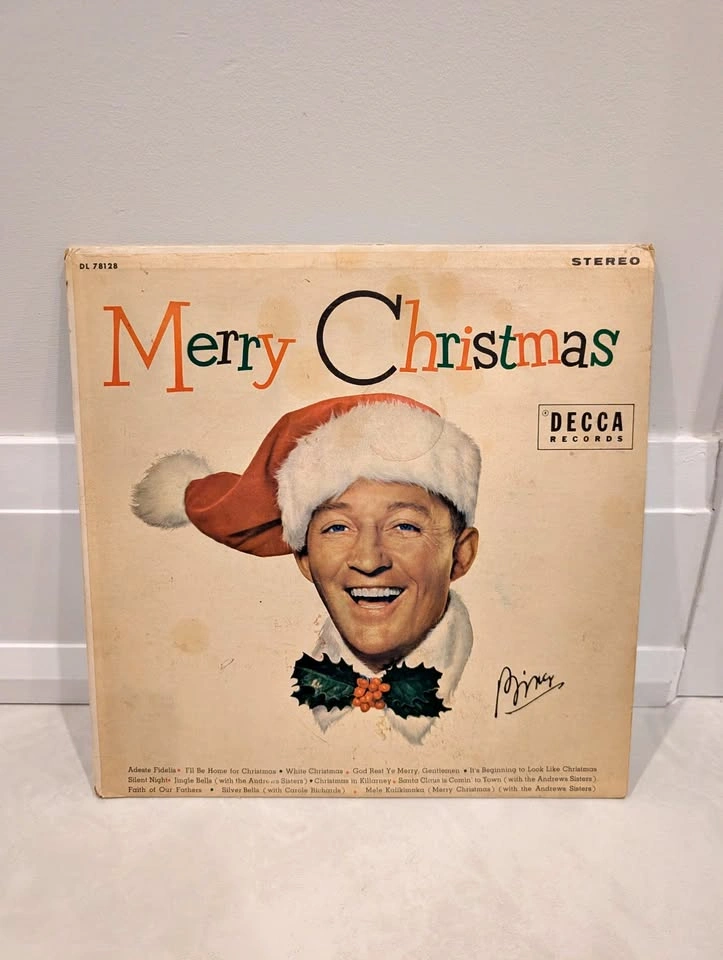 Vintage Bing Crosby "Merry Christmas" Vinyl LP (Decca DL 78128 S