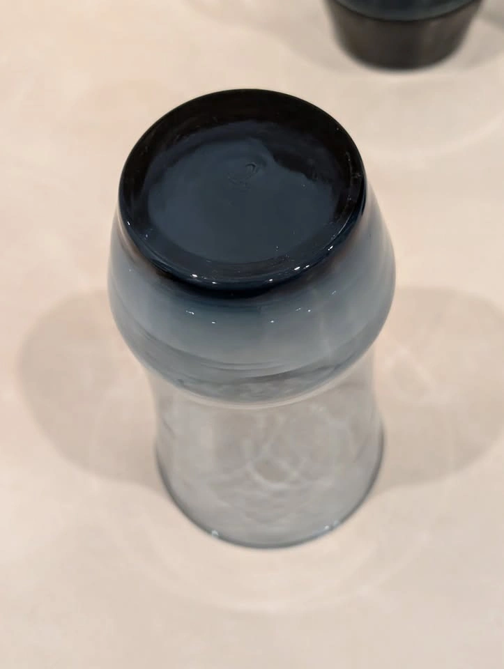 Vintage Libbey Apollo Dusky Blue Tumbler Glasses Set of 4 MCM - photo 5