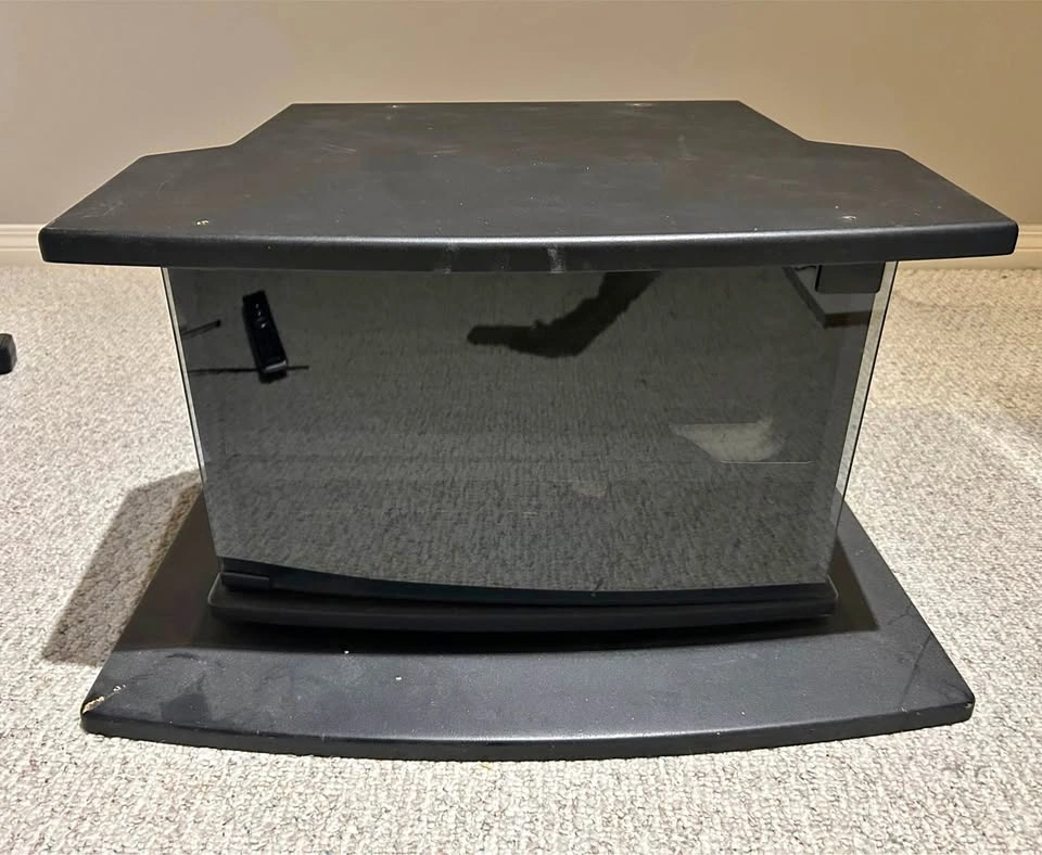 Swivel TV / Media Stand with Glass door