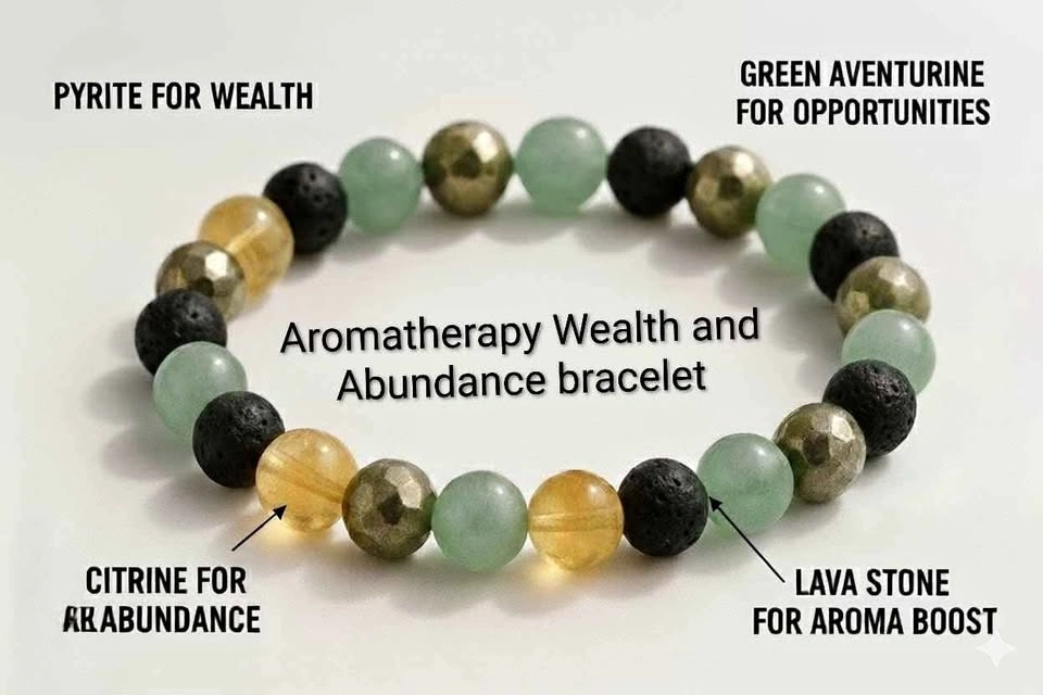 Wealth & Abundance Natural Stone Bracelet (8mm)