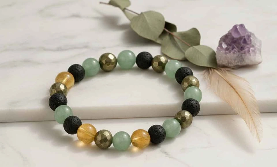Wealth & Abundance Natural Stone Bracelet (8mm) - photo 3