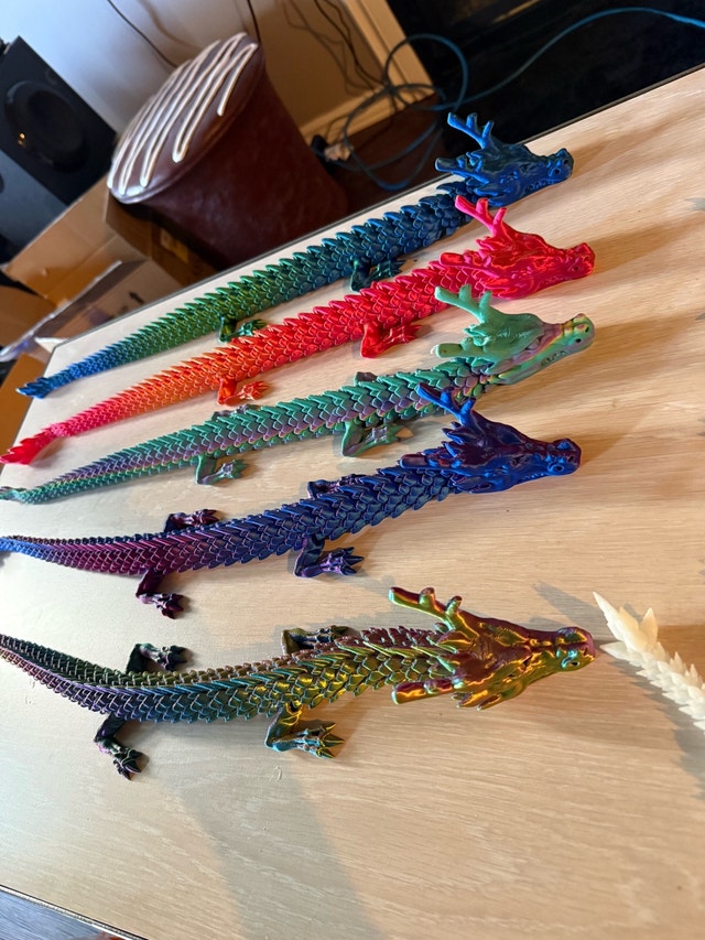 3-D printed Dragons