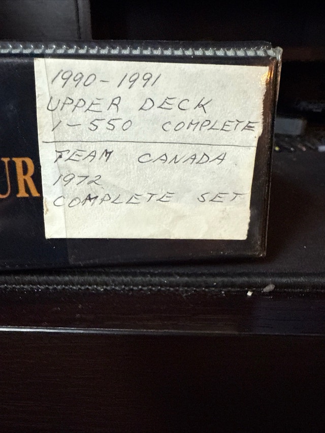 Complete Hockey Card Sets: 1990-91 Upper Deck, 1972 Team Canada