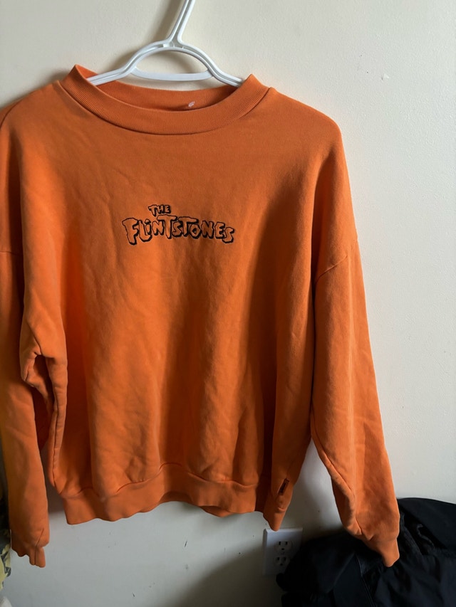 Lazy Oaf Flintstones Crewneck Sweater - Medium