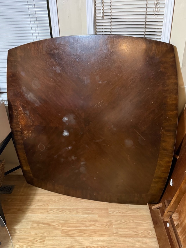 4pc Heavy wood Dining Table