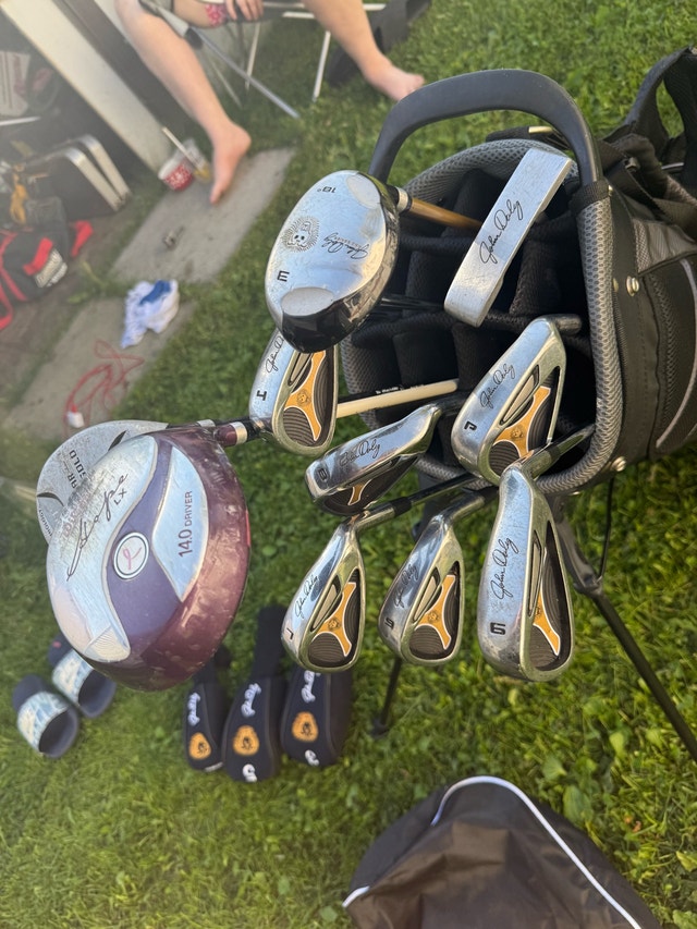 Jon Daley Golf Clubs with Breast Cancer Driver - photo 4