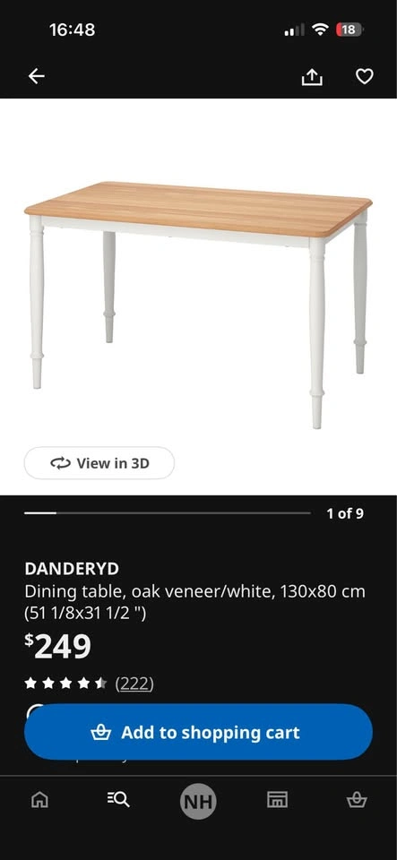 Ikea Table and 4 Upholstered Chairs - photo 2