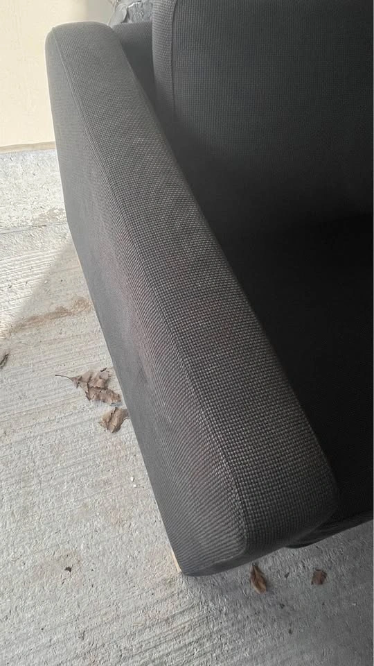 Dark Grey 2-Seater Sofa – Comfortable, but sun-faded – Great Opp - photo 2