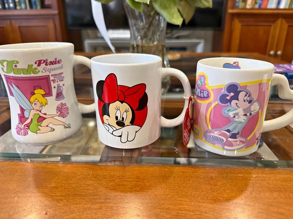 Disney Tinkerbell Minnie Mouse Mugs