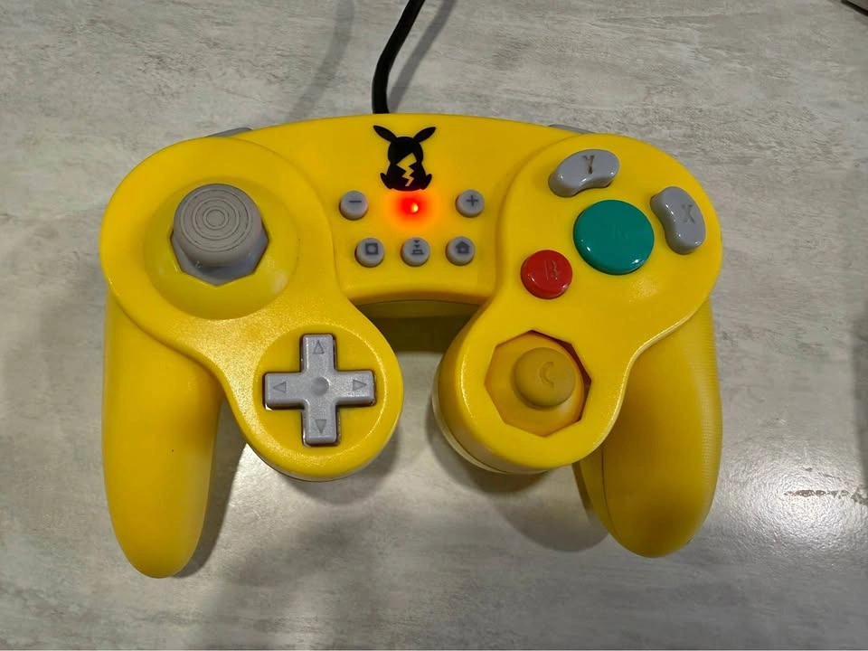 Nintendo Pikachu GameCube-Style Controller – Yellow – Tested Wor