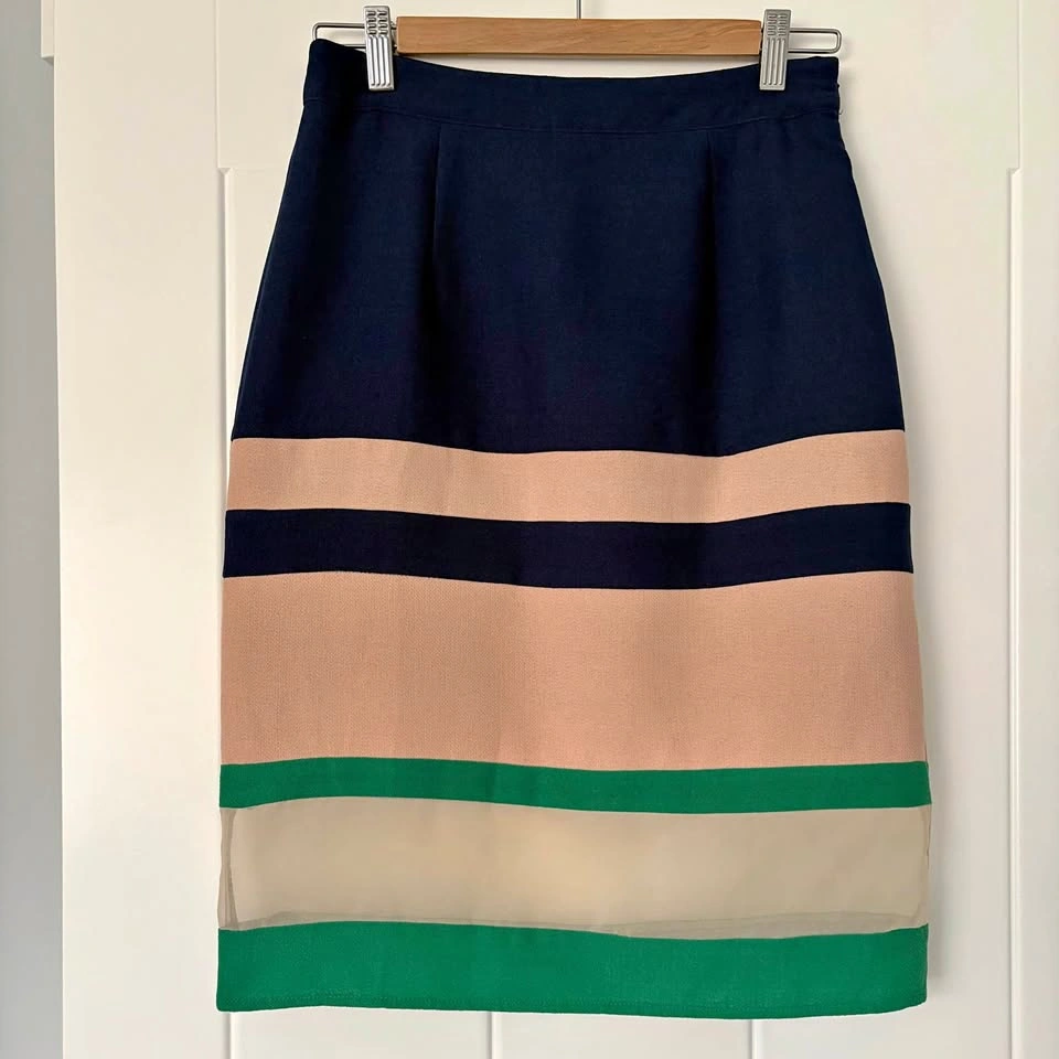 Anthropologie Harlyn Size XS Parfait Striped Colourblock Skirt