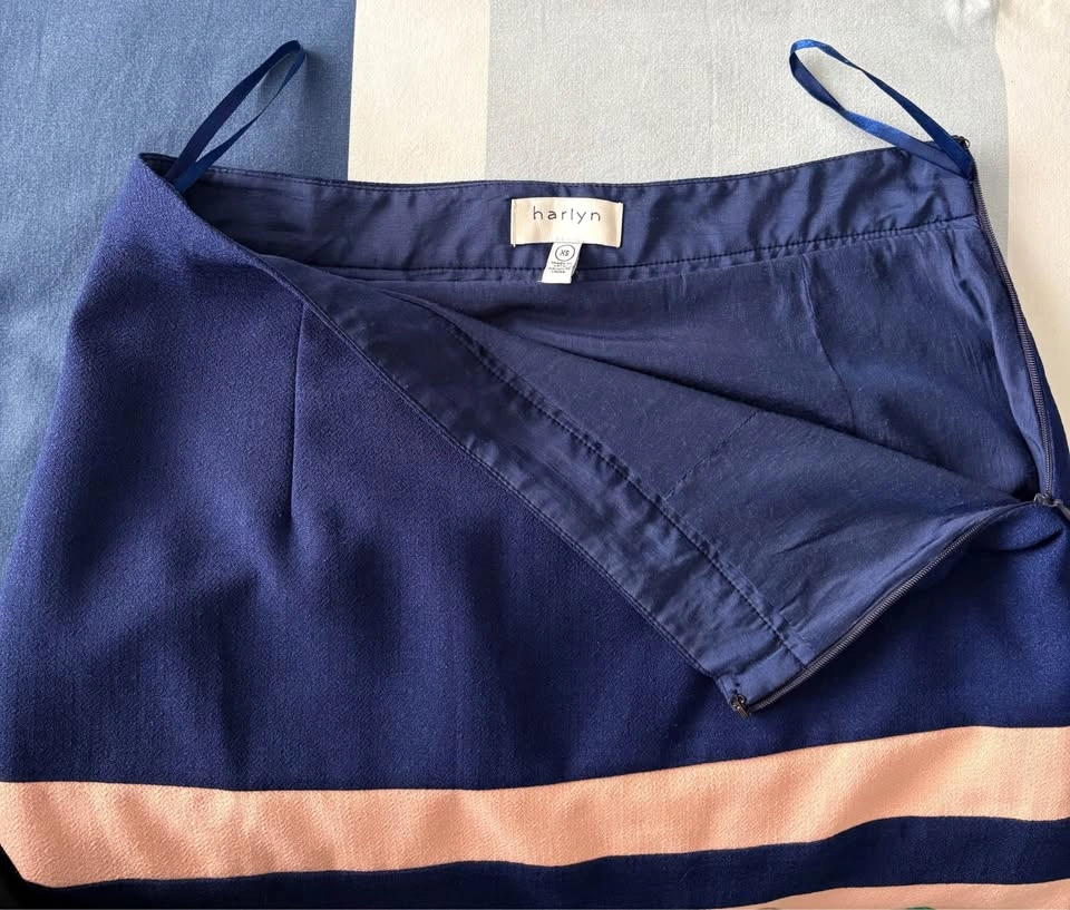 Anthropologie Harlyn Size XS Parfait Striped Colourblock Skirt - photo 2