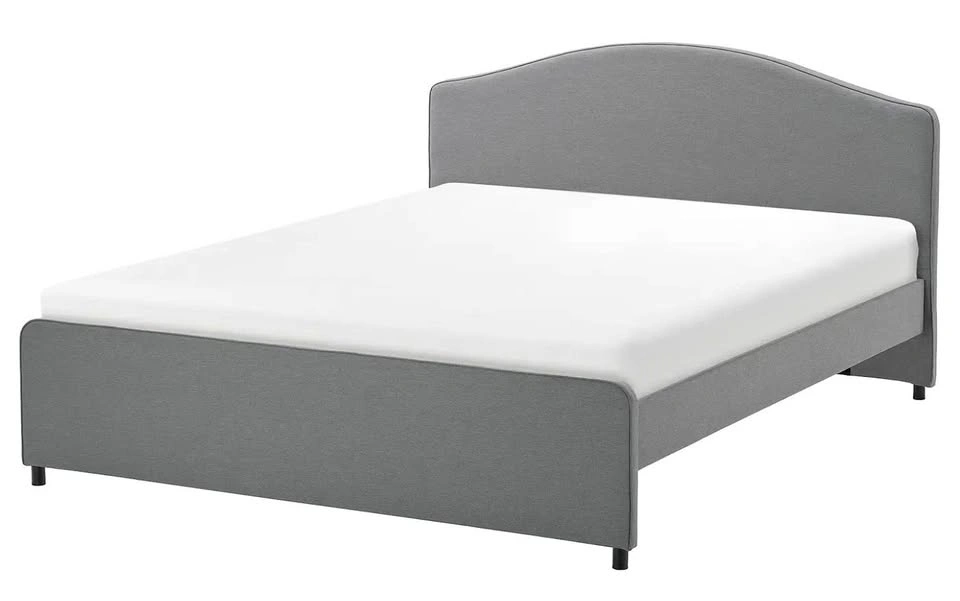 IKEA HAUGA Queen Bed Frame - Gray - Disassembled