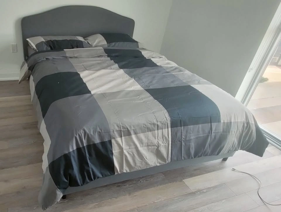 IKEA HAUGA Queen Bed Frame - Gray - Disassembled - photo 2