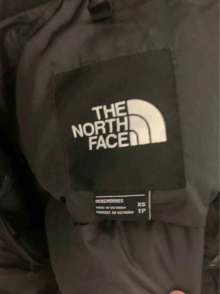 Navy North Face Puffer Jacket - Size XS - photo 3
