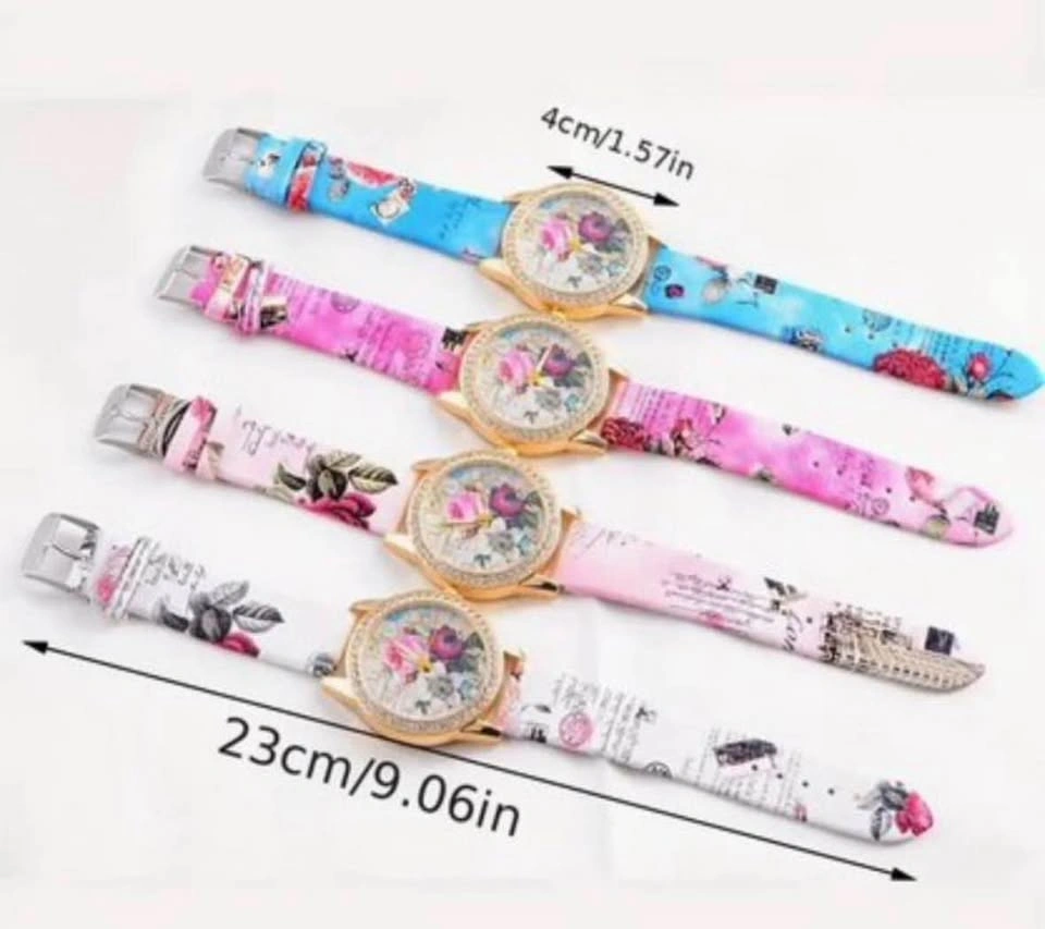 Floral Watches with Rhinestone Embellishment - photo 2