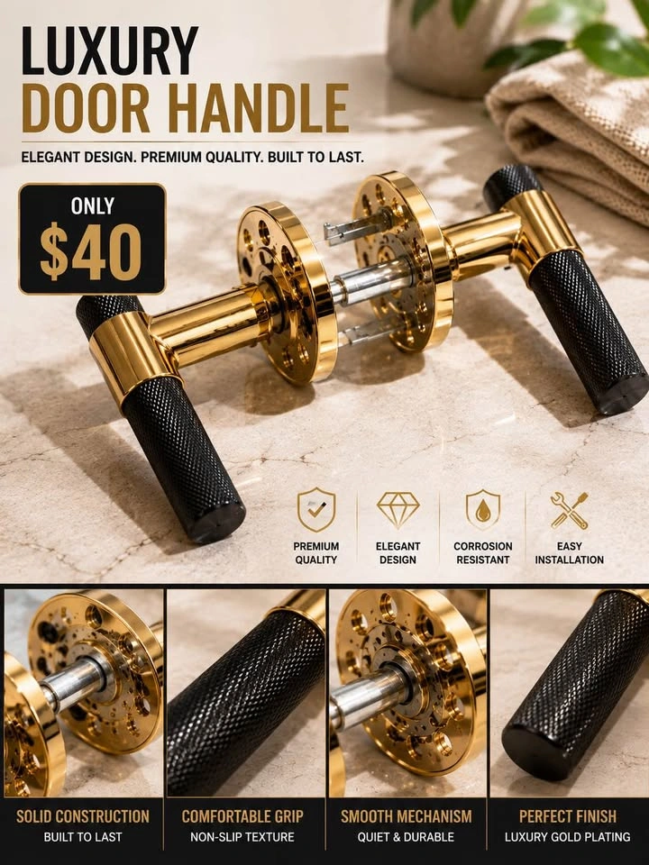 Luxury Gold Door Handles – Premium Modern Design ✨ - photo 2