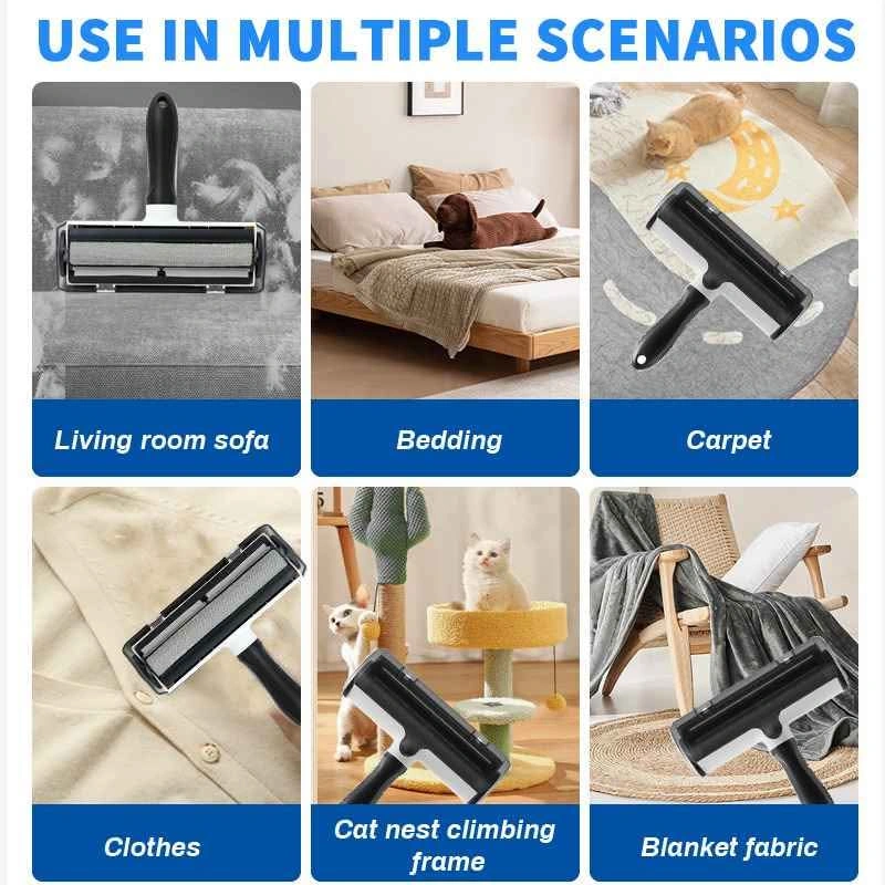 Pet Hair Remover Self-Cleaning Reusable Roller - photo 4