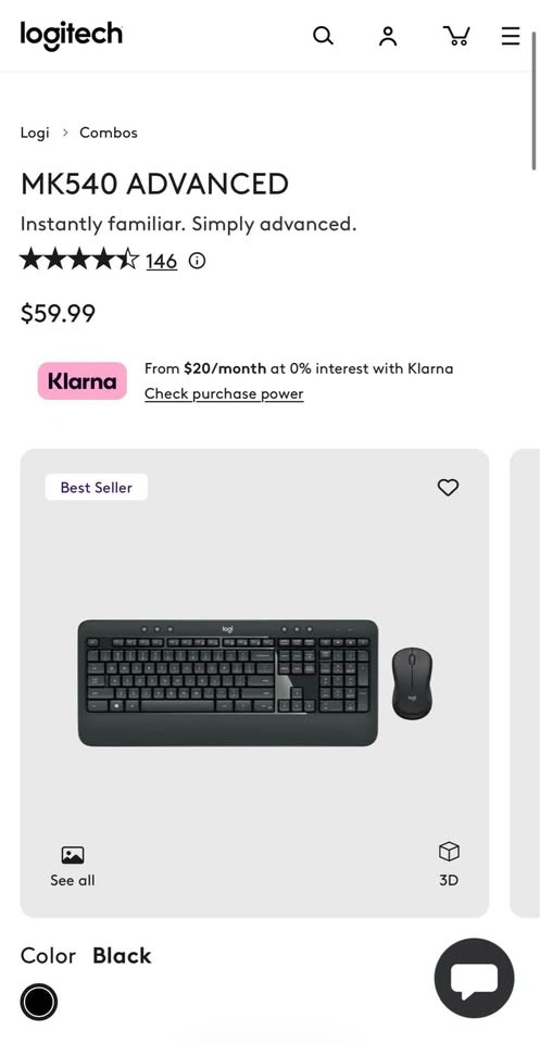 Logitech MK540 Advance Keyboard and Mouse Combo - photo 2