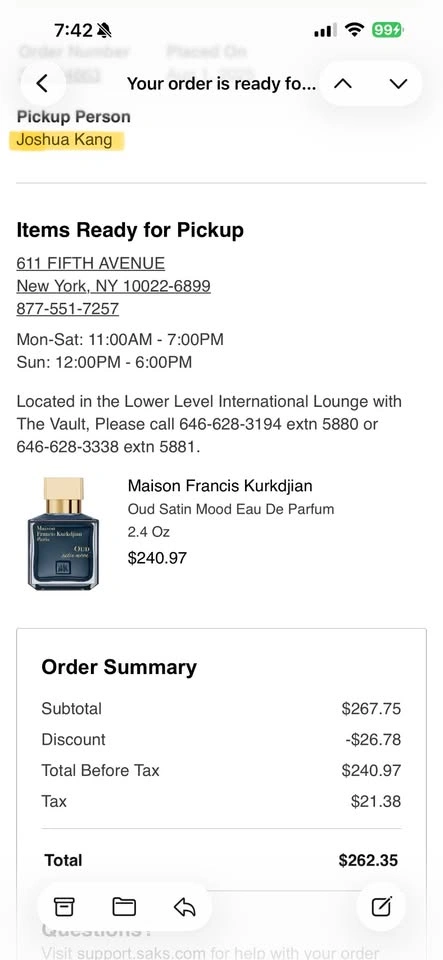 MFK Oud Satin Mood EDP (70 ml) - photo 3