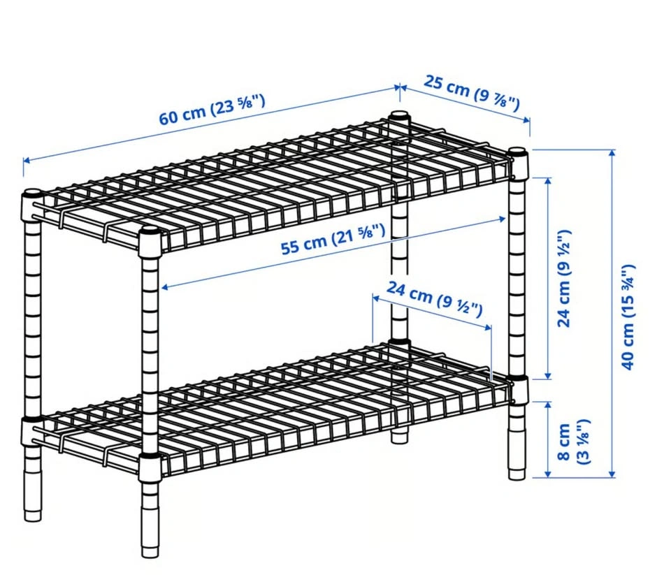 IKEA OMAR Shelf unit, galvanized - photo 2