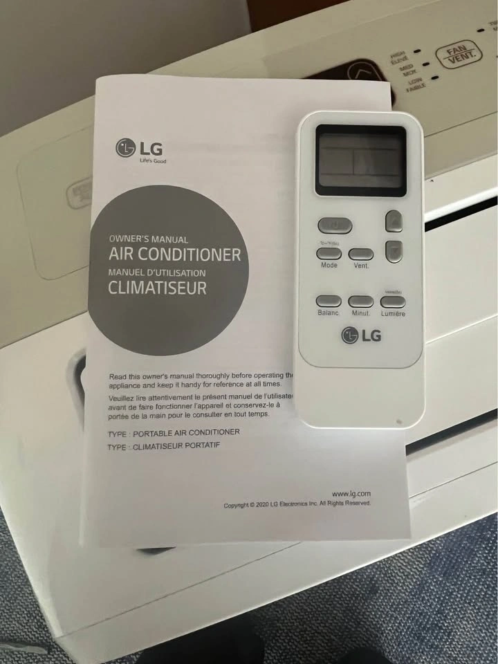 LG Portable Air Conditioner - 6K BTU - Like New - photo 4