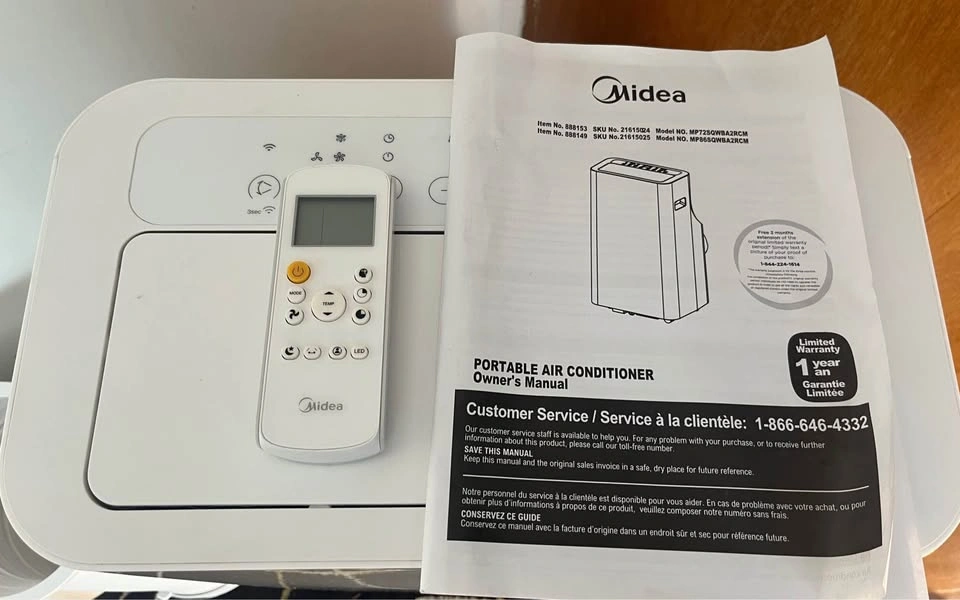 Like New Midea 14,000 BTU Portable AC – Blows Ice Cold - photo 2