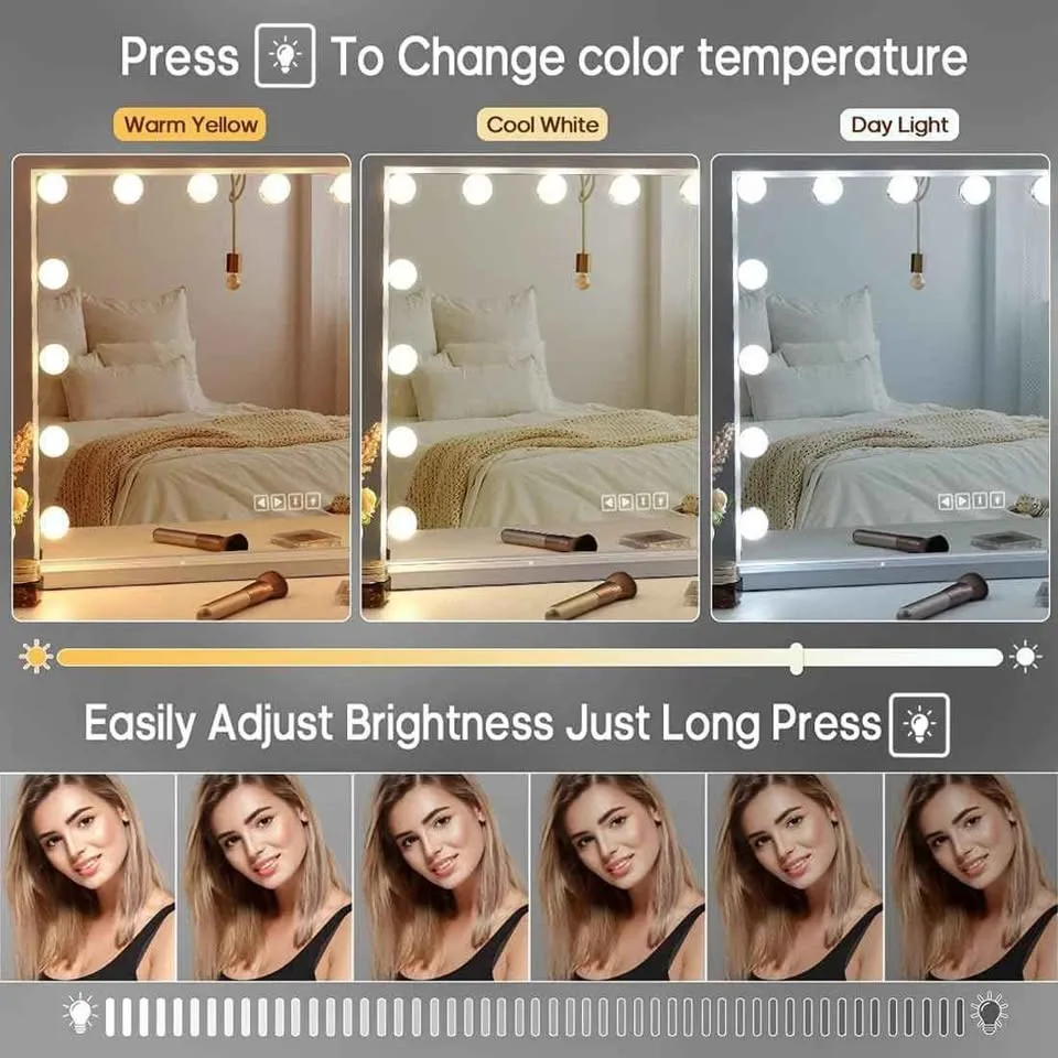 Fenair Vanity Mirror with Lights & Bluetooth, NEW image indicator(3)