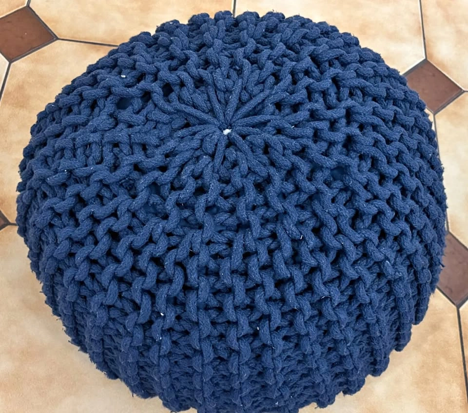 Blue Pouf