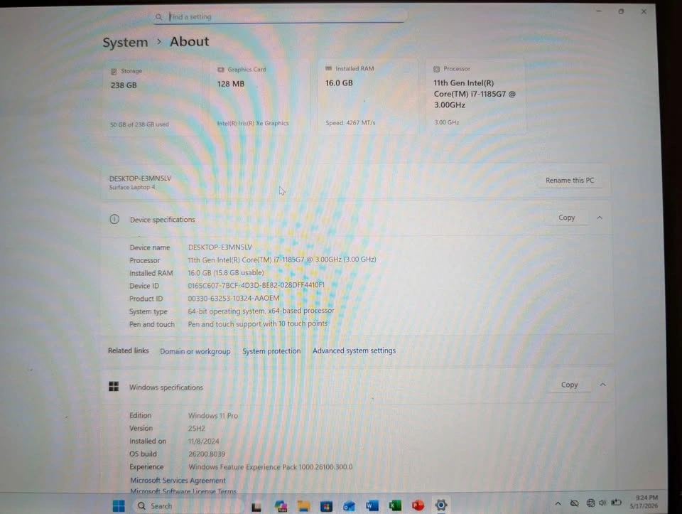 Microsoft Surface Laptop 4 i7 16GB RAM 256GB SSD - photo 4