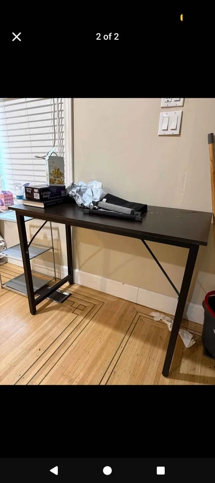 Dark Brown Computer Desk - photo 2