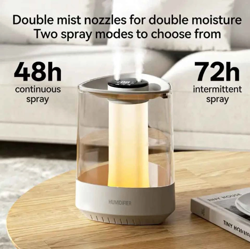 5L Large Humidifier with Warm Night Light & Double Mist - photo 4