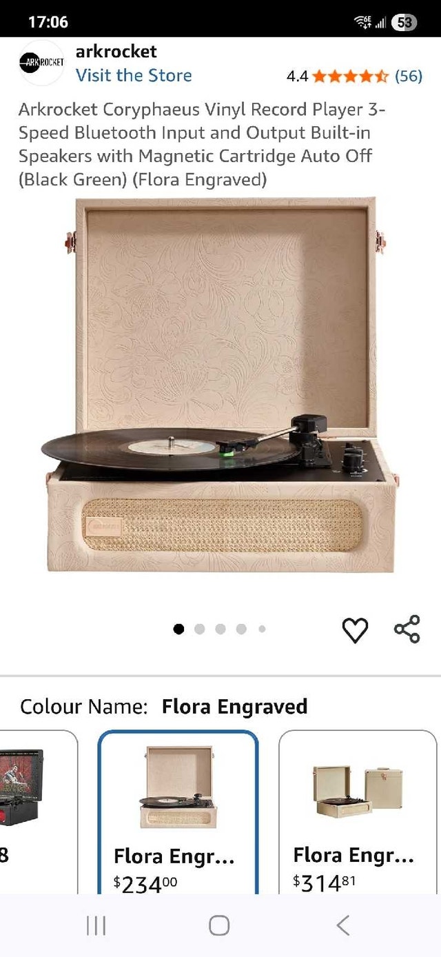 Arkrocket Record Player ARCP01 - New - photo 2