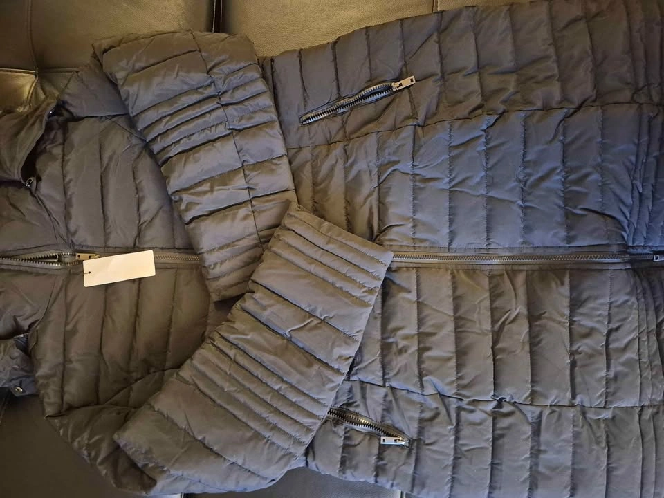 Women's Long Puffer Winter Jacket - Hooded with Faux Fur Trim - - photo 4