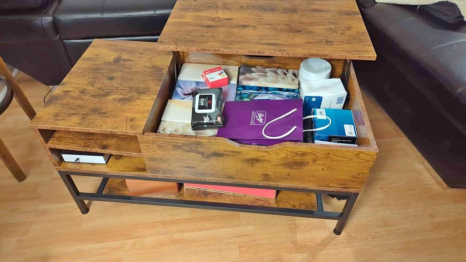 Modern Lift-Top Coffee Table with Storage