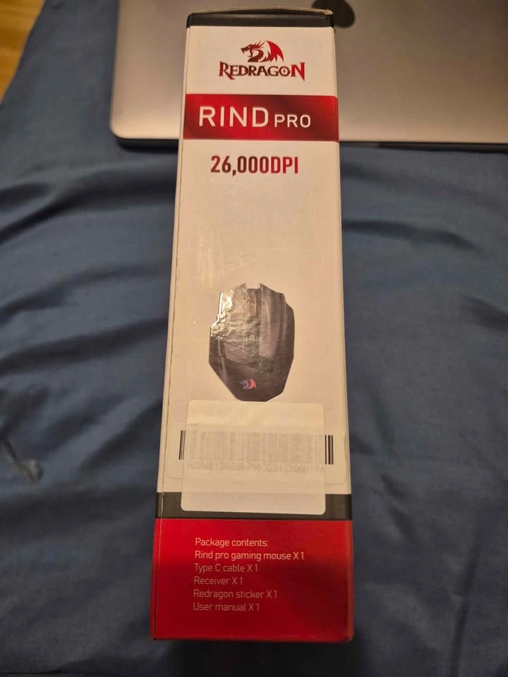 Redragon RIND Pro Wireless Gaming Mouse (26K DPI, RGB, Tri-Mode) - photo 3
