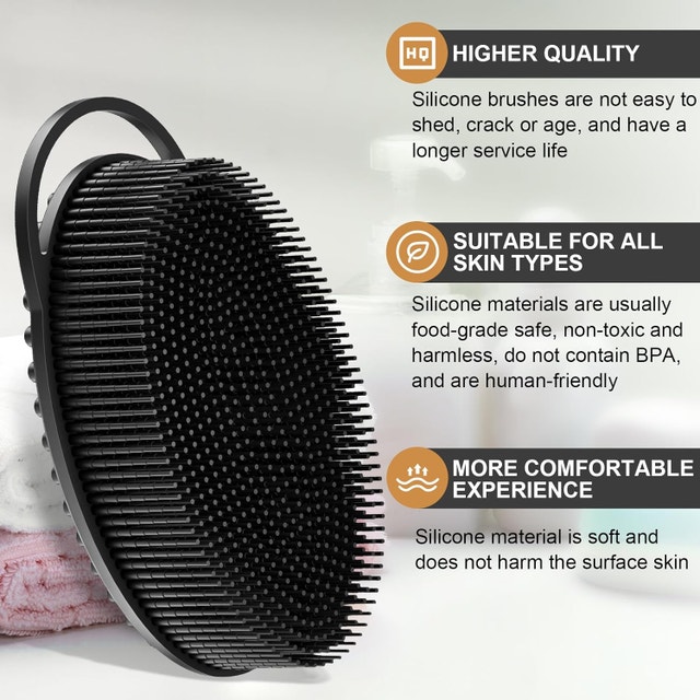 NEW Metene 2 Pack Silicone Body Scrubber - photo 3