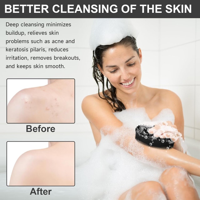 NEW Metene 2 Pack Silicone Body Scrubber - photo 4